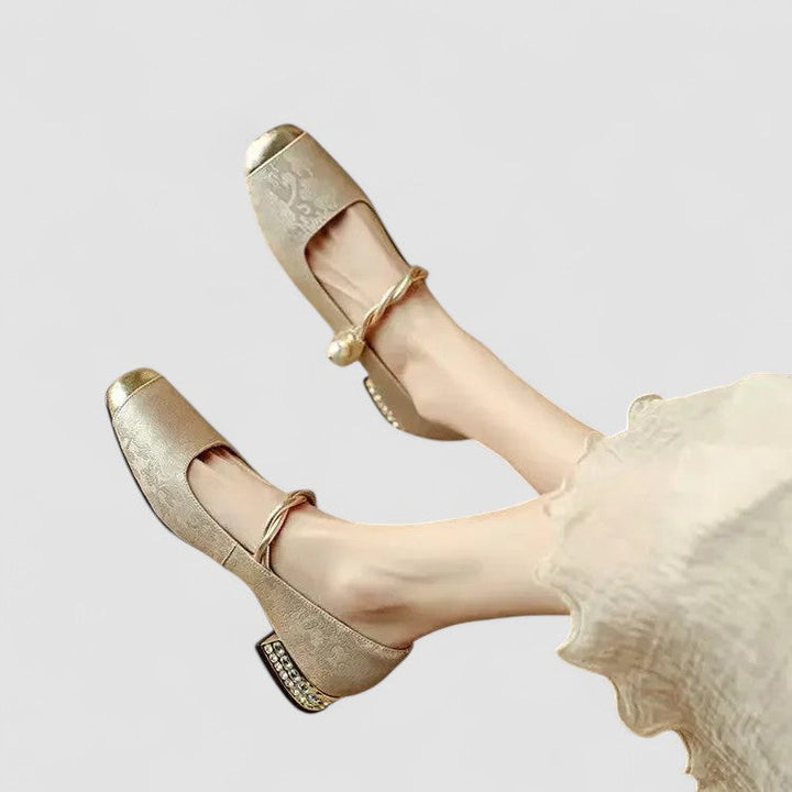 Women's Orthopedic Mary Jane Shoes with Low Heel
