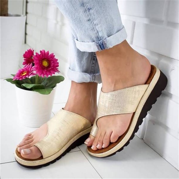 Women's Orthopedic Bunion Corrector Wedge Slide Sandals