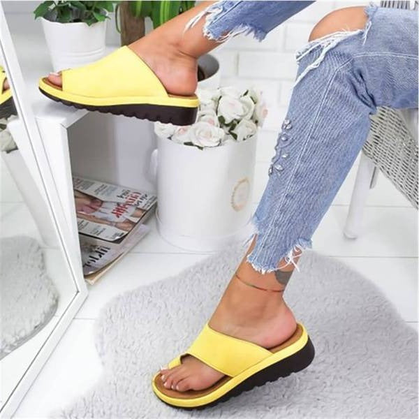 Women's Orthopedic Bunion Corrector Wedge Slide Sandals