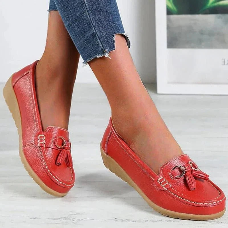 Women's Orthopedic Tassel Slip On Comfort Loafers