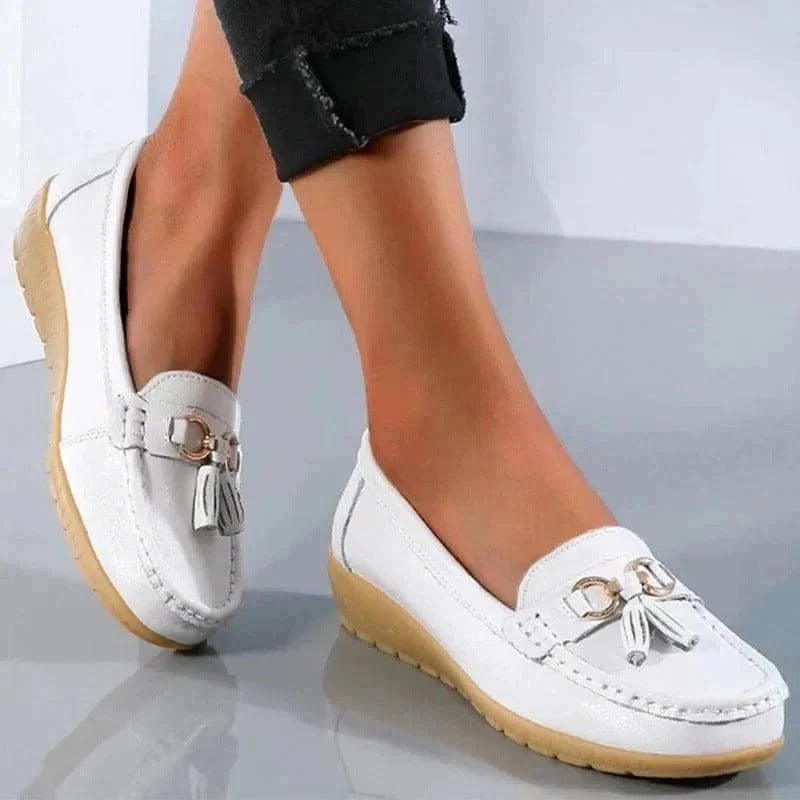 Women's Orthopedic Tassel Slip On Comfort Loafers