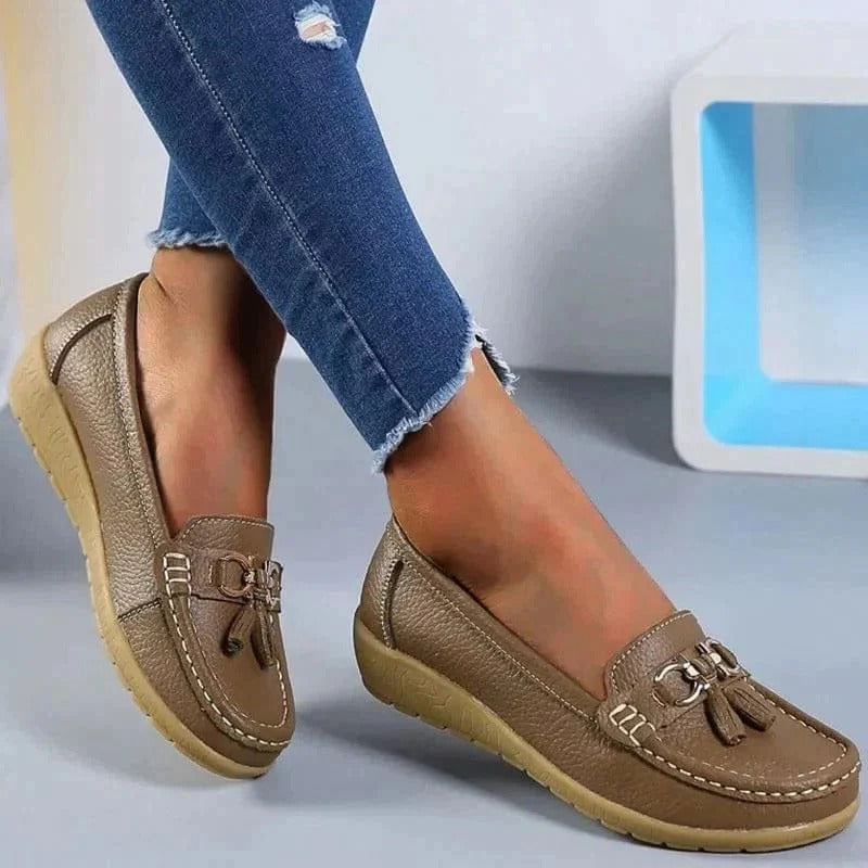 Women's Orthopedic Tassel Slip On Comfort Loafers