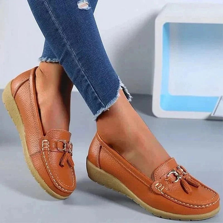 Women's Orthopedic Tassel Slip On Comfort Loafers