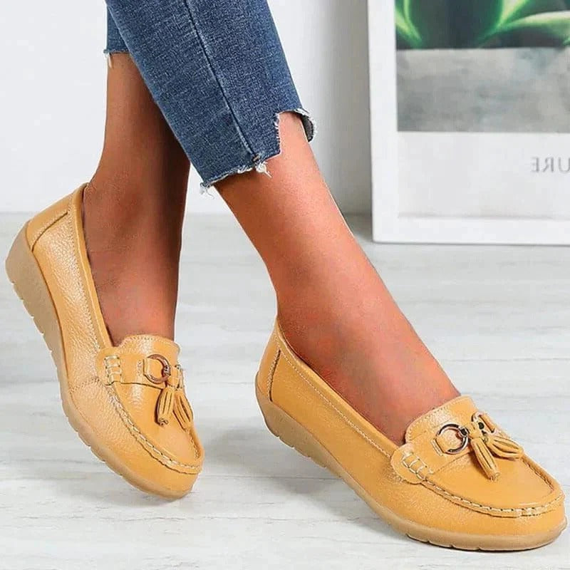 Women's Orthopedic Tassel Slip On Comfort Loafers