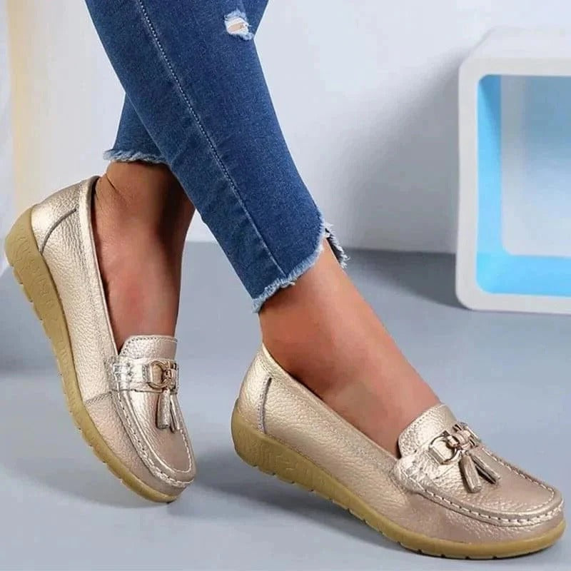 Women's Orthopedic Tassel Slip On Comfort Loafers