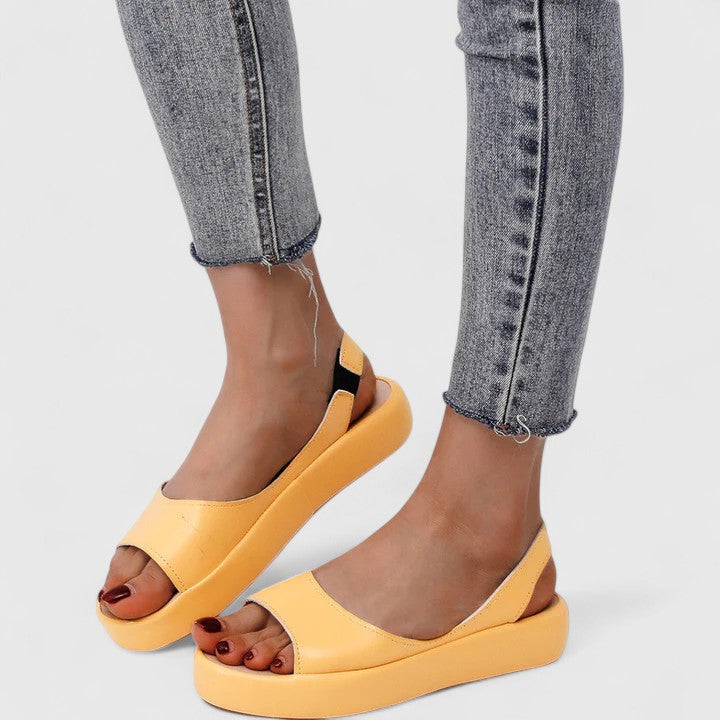 Women's Orthopedic Cushioned Slip On Peep Toe Sandals