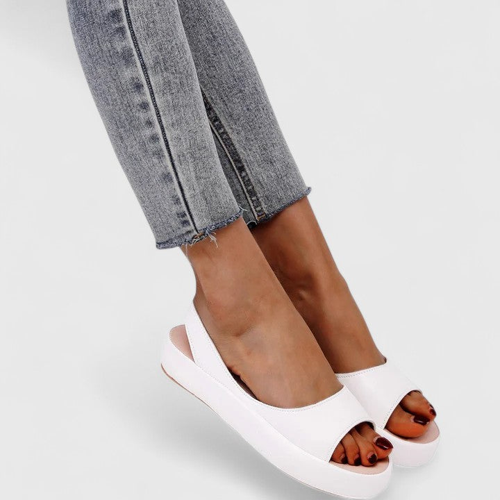 Women's Orthopedic Cushioned Slip On Peep Toe Sandals