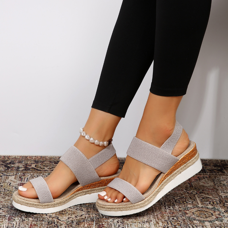 Women's Orthopedic Elastic Strap Wedge Sandals